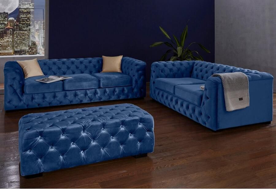 Home affaire Hocker Kalina met klassieke chesterfield-capitonnage - Foto 4
