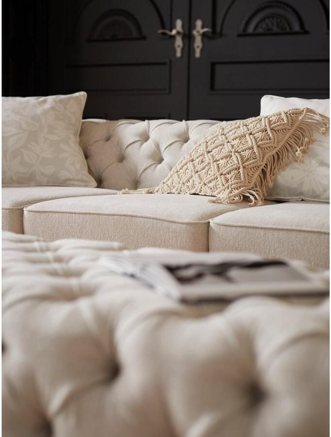 Home affaire Chesterfield-bank Kalina klassieke chesterfield knoopdetails zeer hoogwaardige afwerking - Foto 8