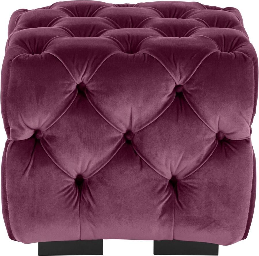 Home affaire Hocker Kalina met klassieke chesterfield-capitonnage passend bij de serie "kalina"