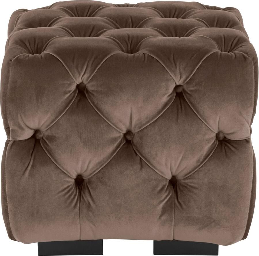 Home affaire Hocker Kalina met klassieke chesterfield-capitonnage passend bij de serie "kalina"