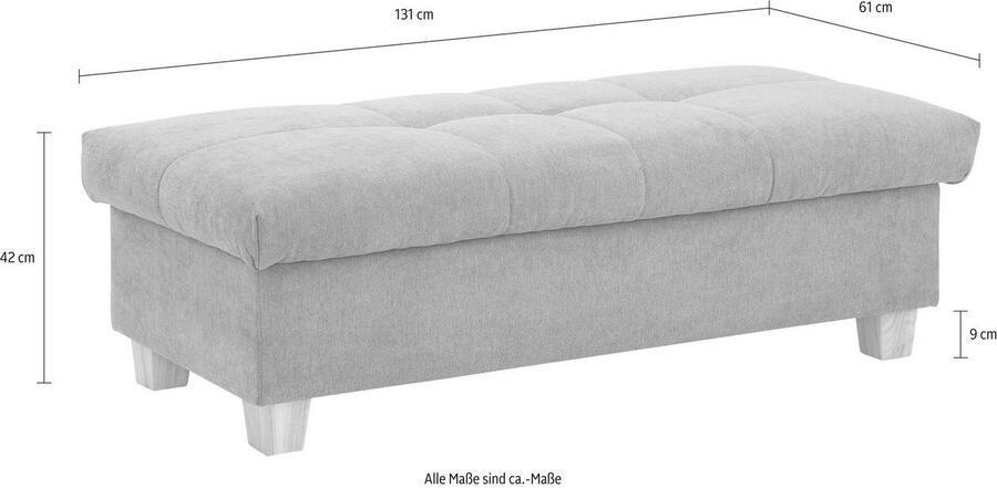 Home affaire Hocker Lyla met bergruimte breedte 131 cm - Foto 4