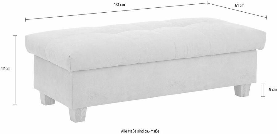 Home affaire Hocker Lyla met bergruimte breedte 131 cm - Foto 3