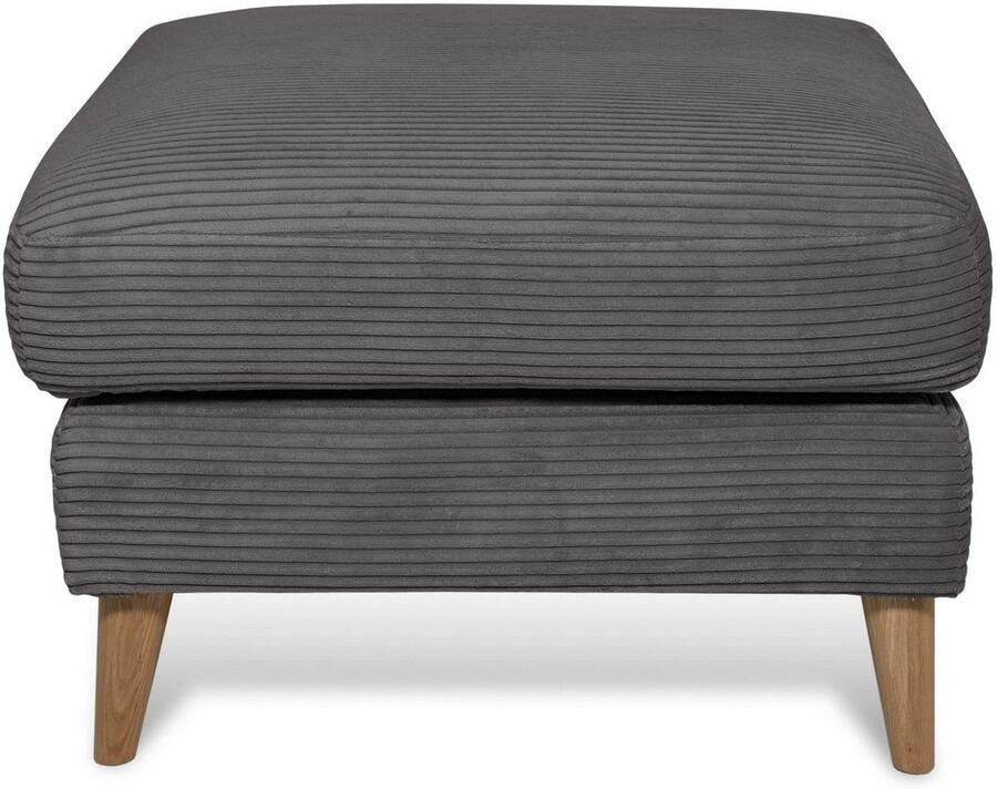 Home affaire Hocker Marseille Massief houten poten eiken landhuisstijl golfvering - Foto 2