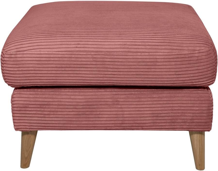 Home affaire Hocker Marseille Massief houten poten eiken landhuisstijl golfvering - Foto 3