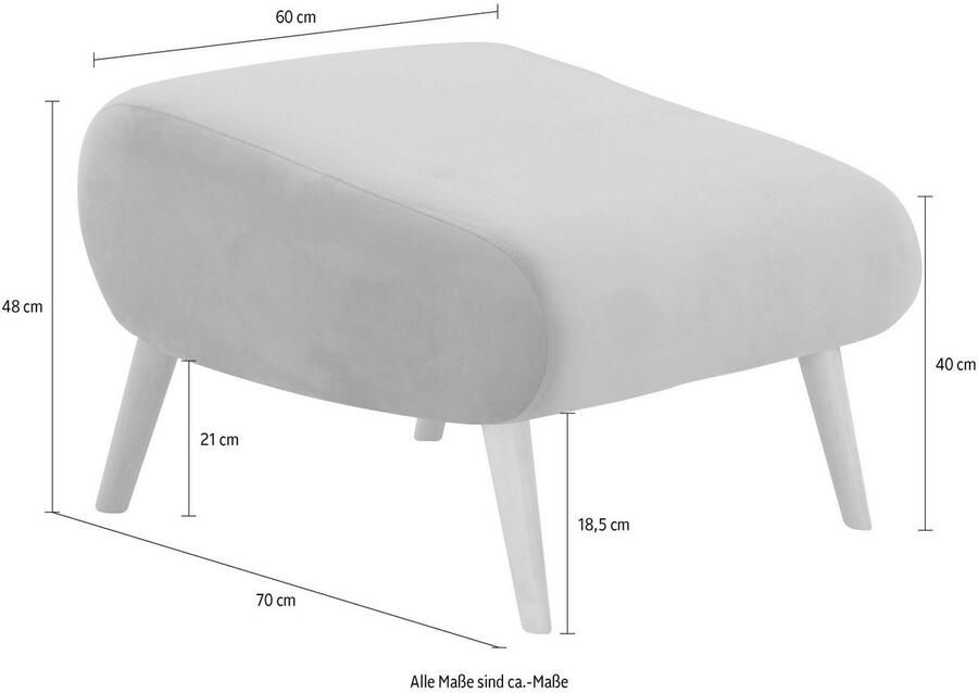 Home affaire Hocker Ox passend bij de fauteuil gox en tox - Foto 4
