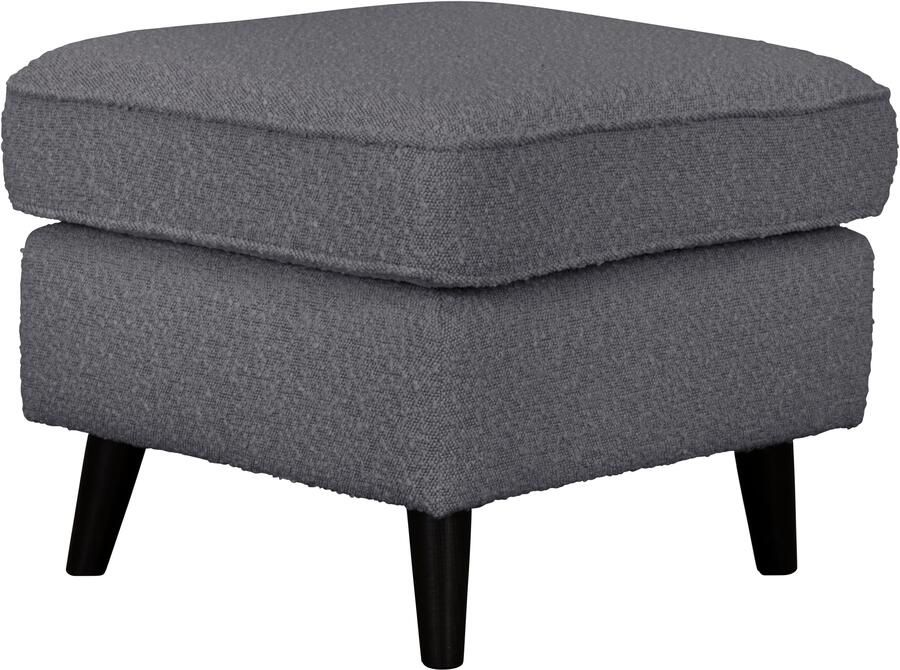 Home affaire Hocker Poef CHISTELLE ook in bouclé met golfondersteuning afmetingen: bxdxh: 57x57x46 cm - Foto 3