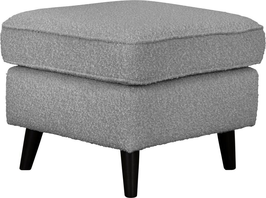 Home affaire Hocker Poef CHISTELLE ook in bouclé met golfondersteuning afmetingen: bxdxh: 57x57x46 cm - Foto 3