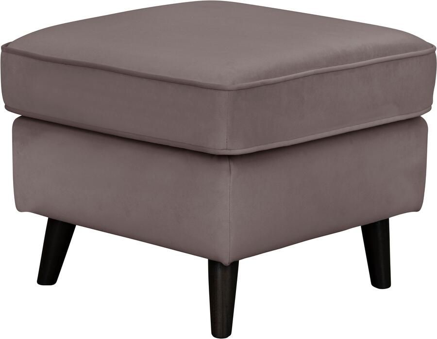 Home affaire Hocker Poef CHISTELLE ook in bouclé met golfondersteuning afmetingen: bxdxh: 57x57x46 cm - Foto 3