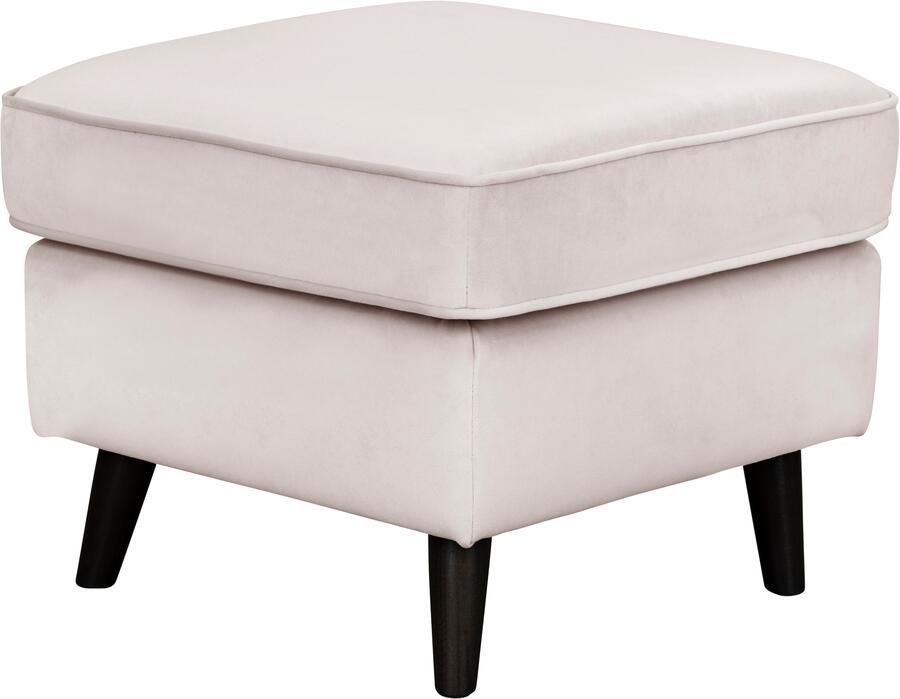 Home affaire Hocker Poef CHISTELLE ook in bouclé met golfondersteuning afmetingen: bxdxh: 57x57x46 cm - Foto 3