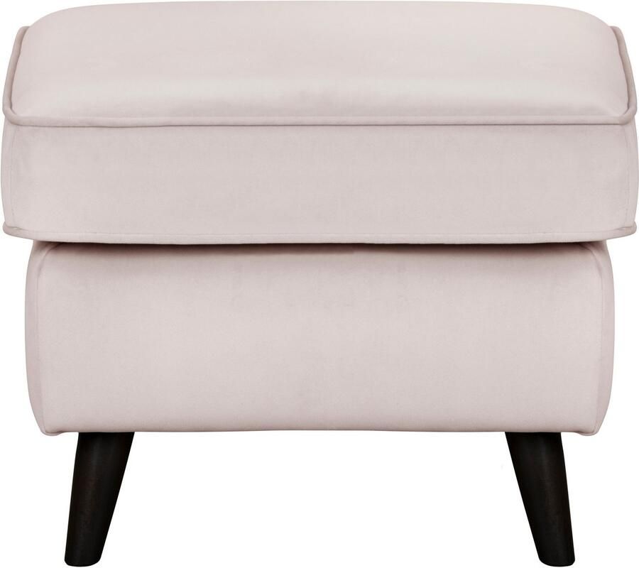 Home affaire Hocker Poef CHISTELLE ook in bouclé met golfondersteuning afmetingen: bxdxh: 57x57x46 cm