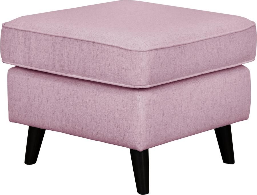 Home affaire Hocker Poef CHISTELLE ook in bouclé met golfondersteuning afmetingen: bxdxh: 57x57x46 cm - Foto 3