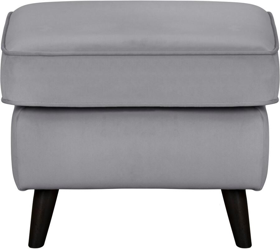 Home affaire Hocker Poef CHISTELLE ook in bouclé met golfondersteuning afmetingen: bxdxh: 57x57x46 cm