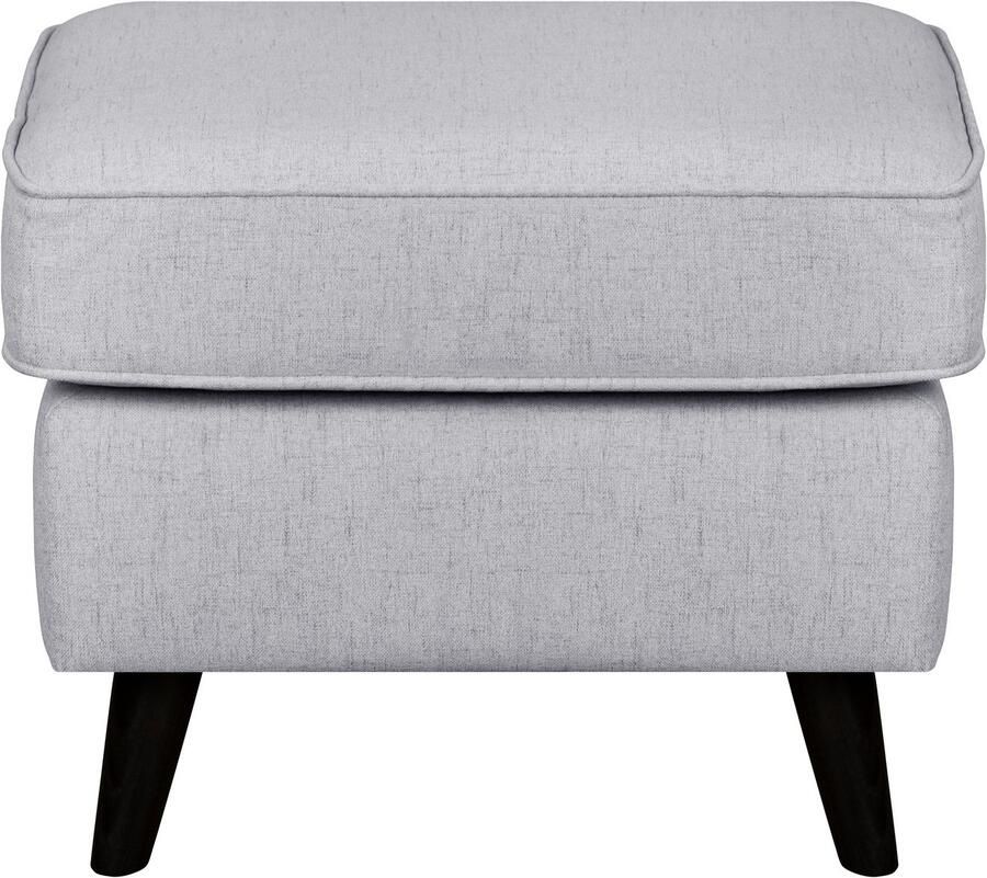 Home affaire Hocker Poef CHISTELLE ook in bouclé met golfondersteuning afmetingen: bxdxh: 57x57x46 cm