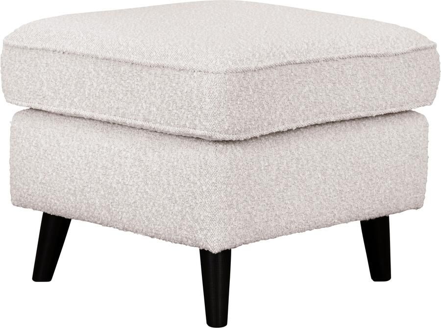 Home affaire Hocker Poef CHISTELLE ook in bouclé met golfondersteuning afmetingen: bxdxh: 57x57x46 cm - Foto 3