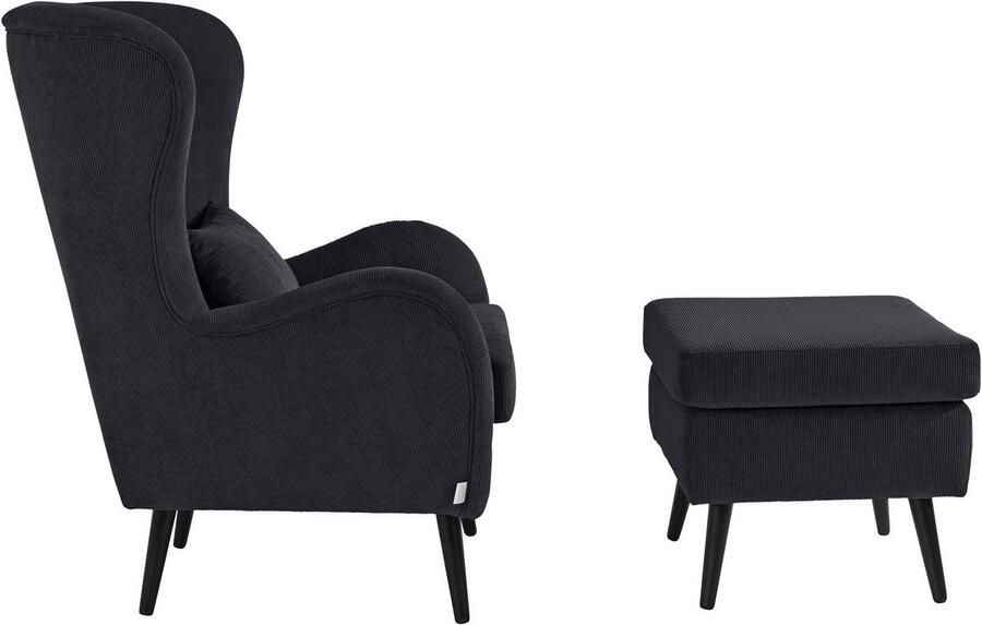 Home affaire Fauteuil Salla ook in imitatiebont en fijn corduroy veel bekledingsopties oorfauteuil (set) - Foto 11