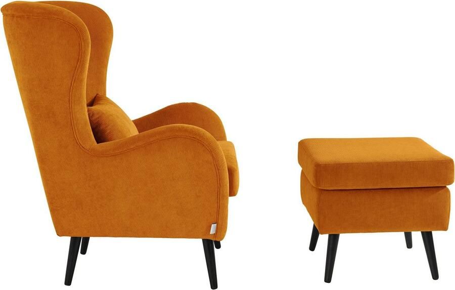 Home affaire Fauteuil Salla ook in imitatiebont en fijn corduroy veel bekledingsopties oorfauteuil (set) - Foto 10