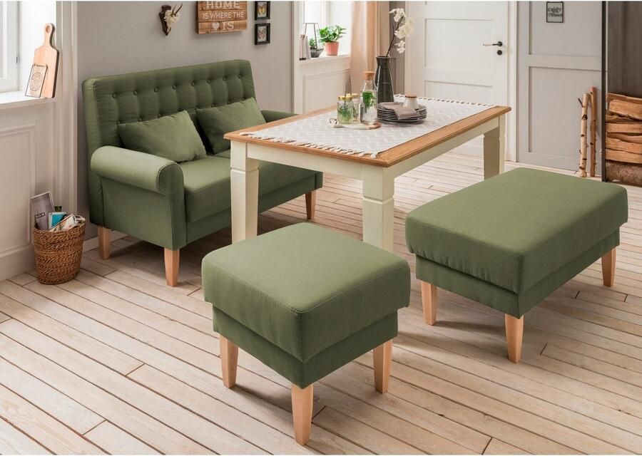 Home affaire Hocker Scalea bijpassende keukenbank verkrijgbaar in verschillende stoffen en kleuren - Foto 3