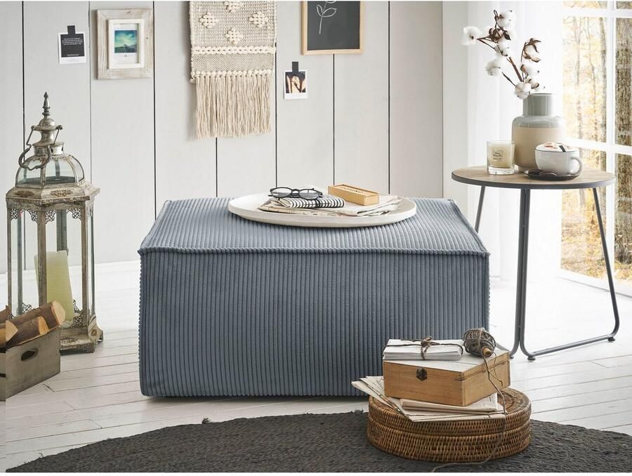 Home affaire Hocker Sherwood Kruk vierkant ideale aanvulling op de loveseat SHERWOOD - Foto 3