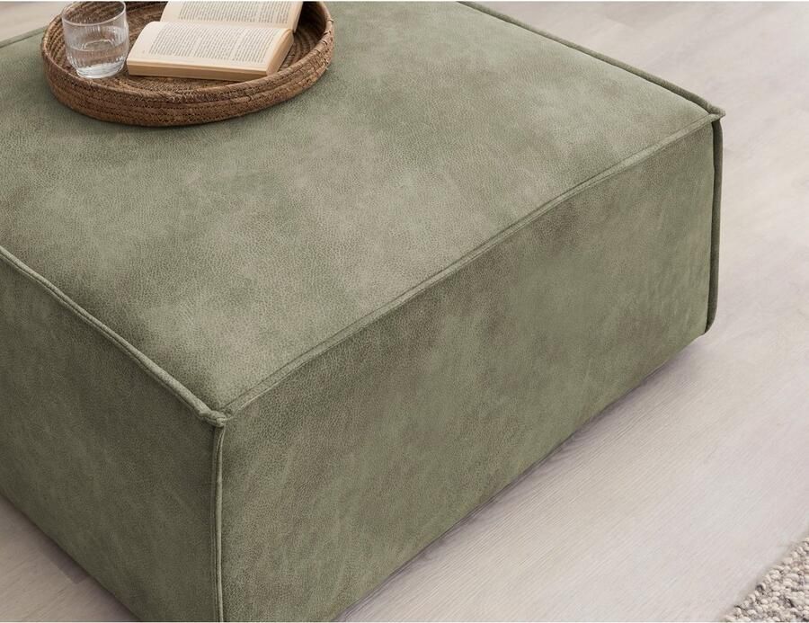Home affaire Hocker Sherwood Kruk vierkant ideale aanvulling op de loveseat SHERWOOD - Foto 3