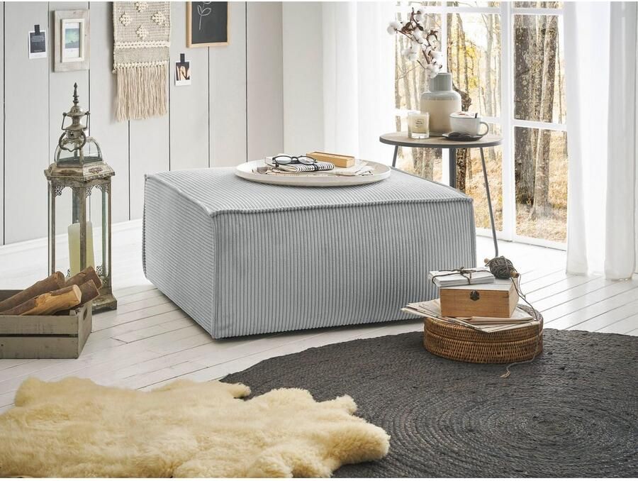 Home affaire Hocker Sherwood Kruk vierkant ideale aanvulling op de loveseat SHERWOOD - Foto 4