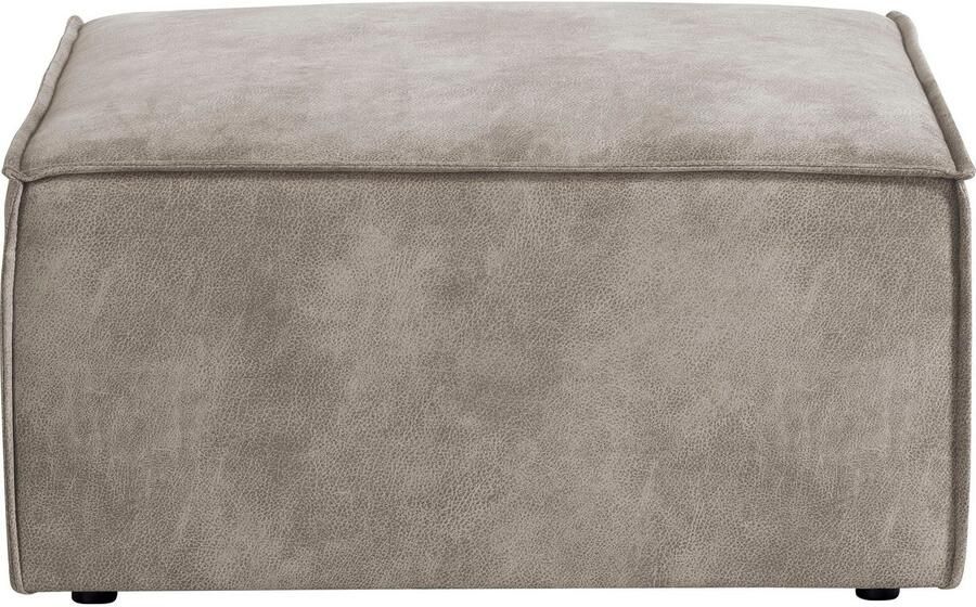 Home affaire Hocker Sherwood Kruk vierkant ideale aanvulling op de loveseat SHERWOOD - Foto 4