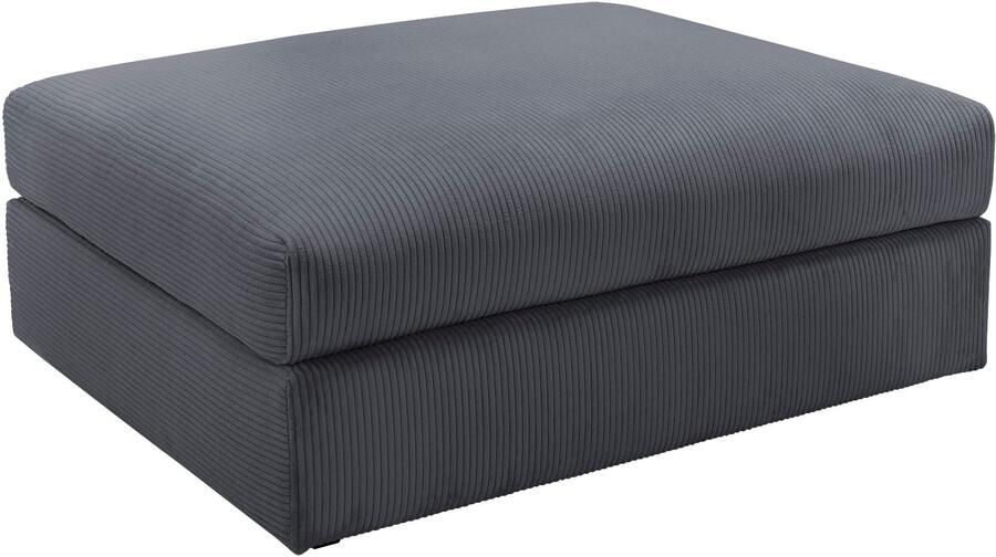 Home affaire Hocker Soft&Cosy XL van ribfluweel - Foto 4