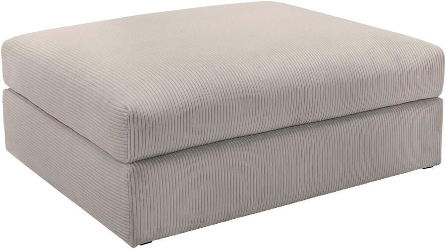 Home affaire Hocker Soft&Cosy XL van ribfluweel - Foto 4