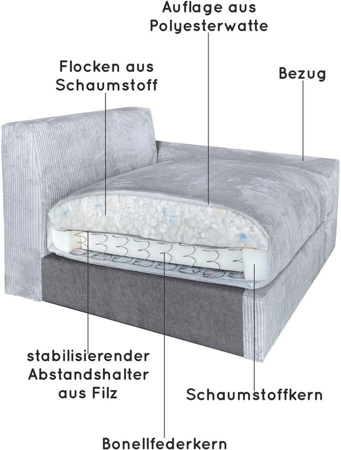 Home affaire XXL-fauteuil Soft&Cosy in corduroy inclusief 2 sierkussens