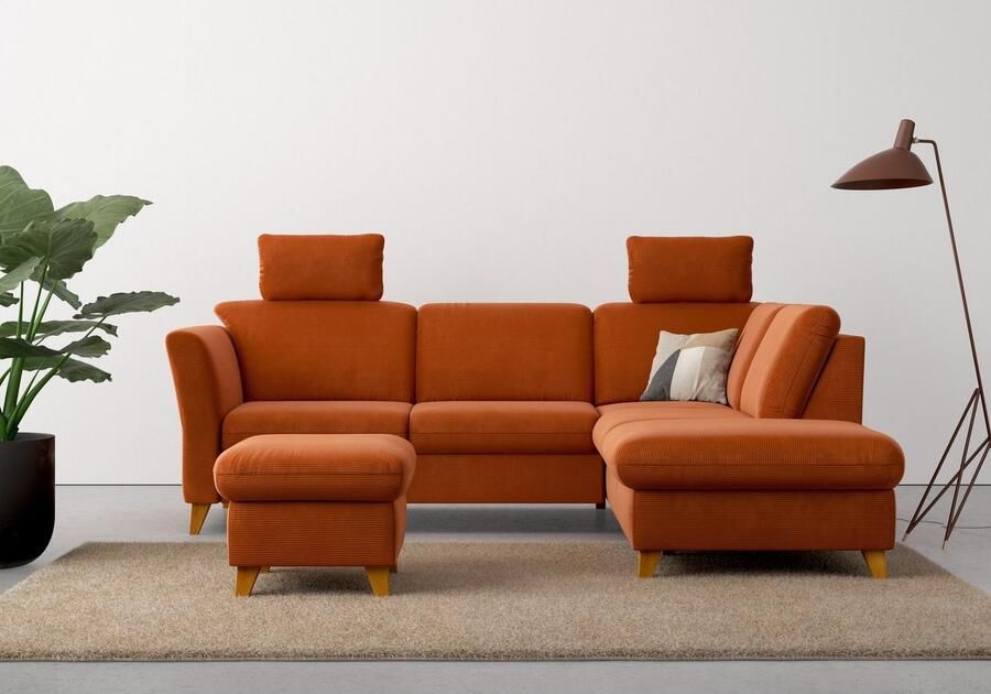 Home affaire Hocker Trelleborg met cordbekleding met opbergvak inclusief binnenveringsinterieur - Foto 5