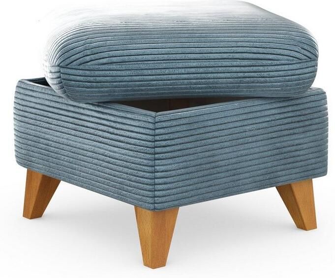 Home affaire Hocker Trelleborg met cordbekleding met opbergvak inclusief binnenveringsinterieur - Foto 7