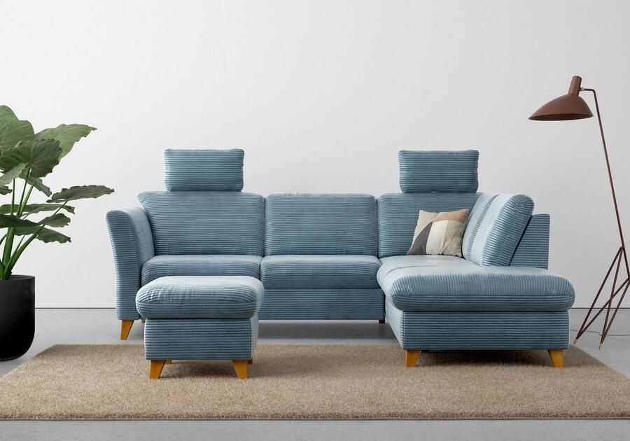 Home affaire Hocker Trelleborg met cordbekleding met opbergvak inclusief binnenveringsinterieur - Foto 4