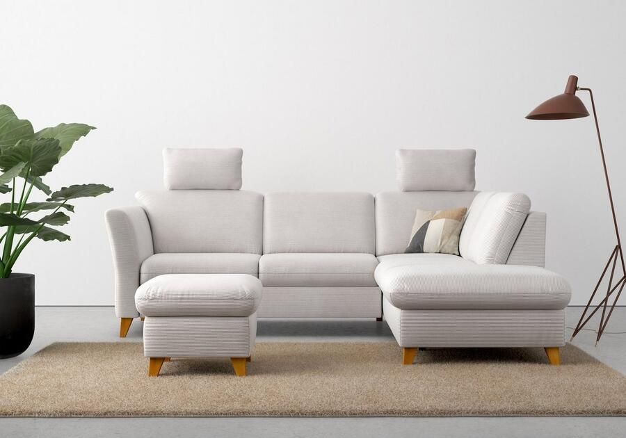 Home affaire Hocker Trelleborg met cordbekleding met opbergvak inclusief binnenveringsinterieur - Foto 5