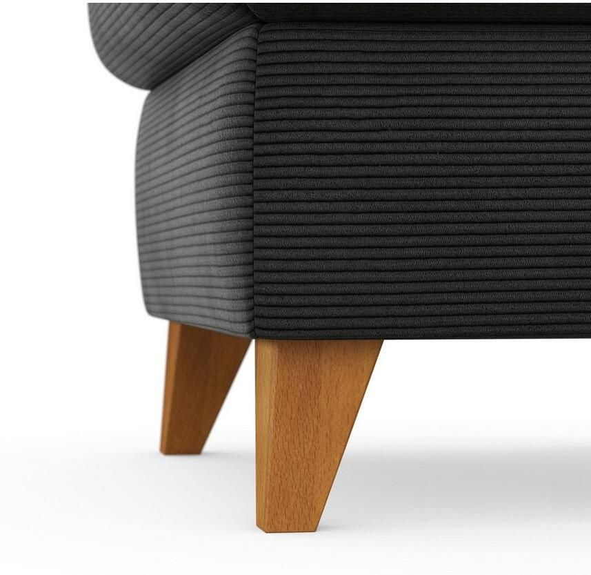 Home affaire Hocker Trelleborg met cordbekleding met opbergvak inclusief binnenveringsinterieur