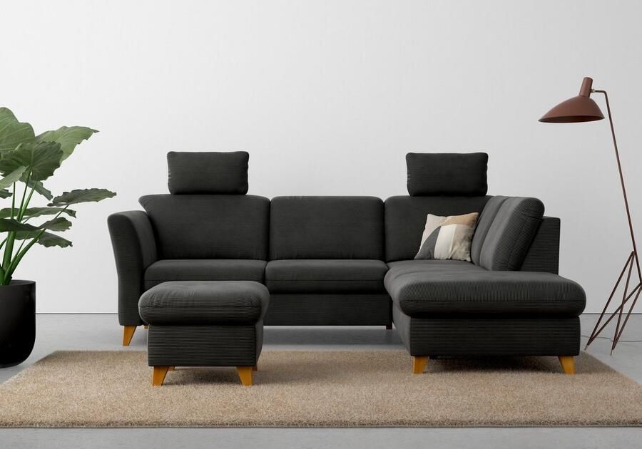 Home affaire Hocker Trelleborg met cordbekleding met opbergvak inclusief binnenveringsinterieur - Foto 5