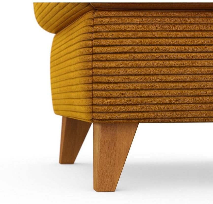 Home affaire Hocker Trelleborg met cordbekleding met opbergvak inclusief binnenveringsinterieur