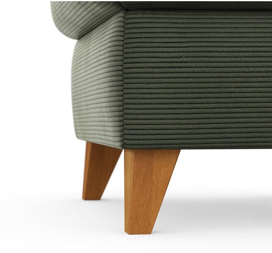 Home affaire Hocker Trelleborg met cordbekleding met opbergvak inclusief binnenveringsinterieur