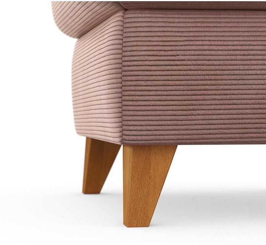 Home affaire Hocker Trelleborg met cordbekleding met opbergvak inclusief binnenveringsinterieur