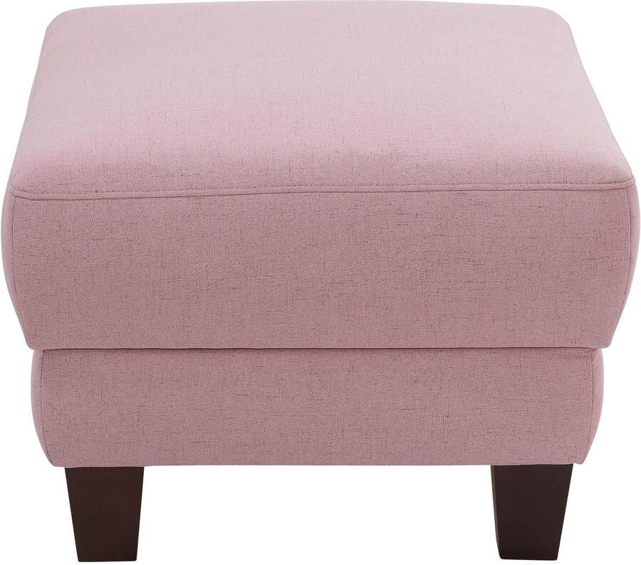 Home affaire Hoekbank Trondheim L-vorm met binnenvering en capitonnage achter poten beuken donker