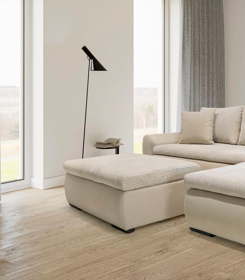 Home affaire Hocker Win met zwarte metalen poten vrij plaatsbaar - Foto 3