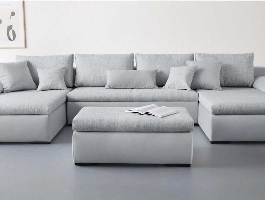 Home affaire Hocker Win met zwarte metalen poten vrij plaatsbaar - Foto 2