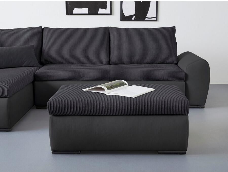 Home affaire Hocker Win met zwarte metalen poten vrij plaatsbaar - Foto 4