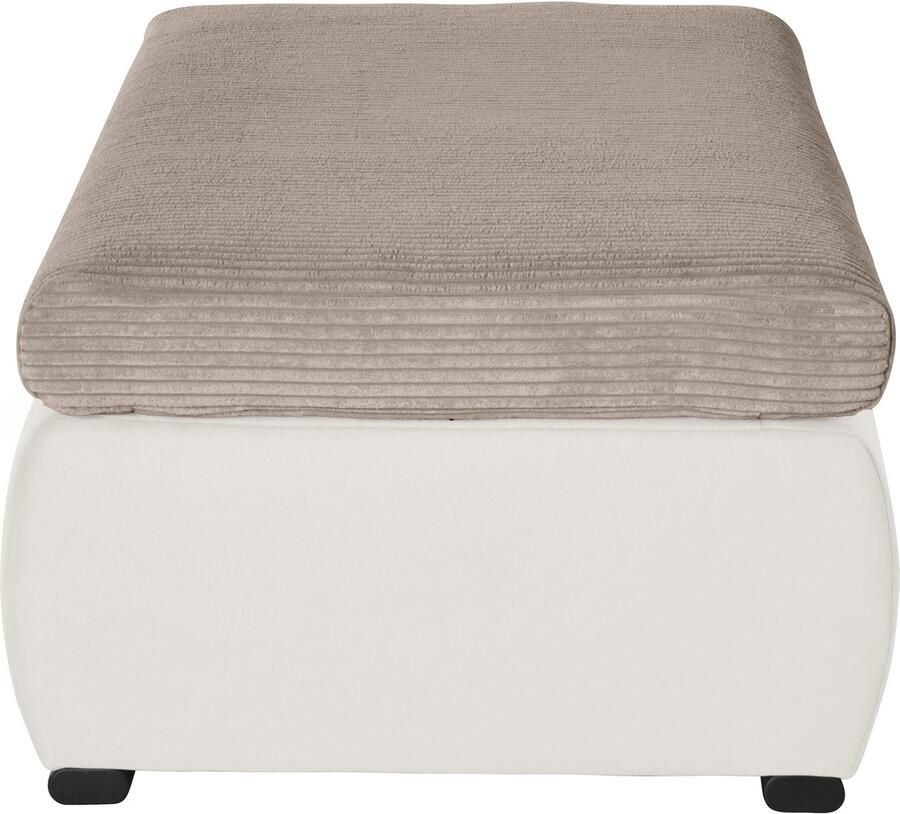 Home affaire Hocker Win met zwarte metalen poten vrij plaatsbaar