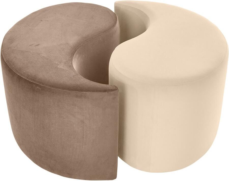 Home affaire Hocker Yin&Yang diameter 82 cm 2-delig afzonderlijk plaatsbaar of yin-yang-look - Foto 4