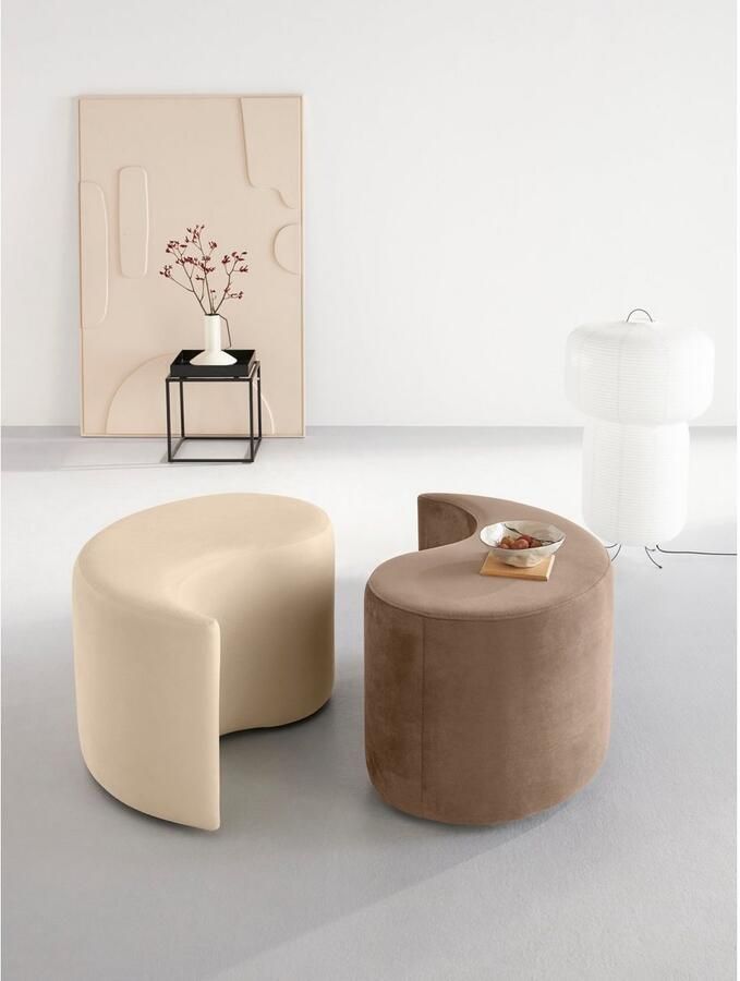 Home affaire Hocker Yin&Yang diameter 82 cm 2-delig afzonderlijk plaatsbaar of yin-yang-look - Foto 5