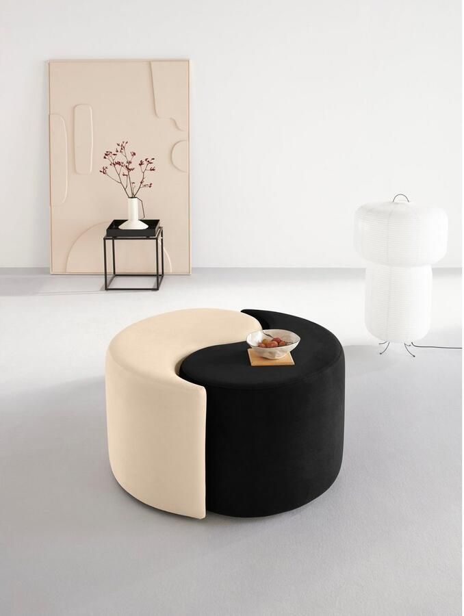 Home affaire Hocker Yin&Yang diameter 82 cm 2-delig afzonderlijk plaatsbaar of yin-yang-look - Foto 5