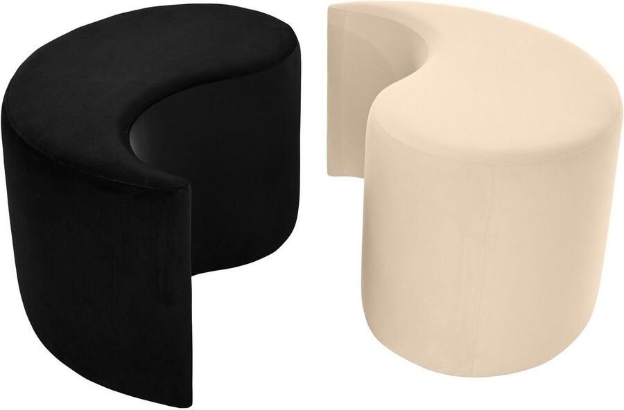 Home affaire Hocker Yin&Yang diameter 82 cm 2-delig afzonderlijk plaatsbaar of yin-yang-look - Foto 7