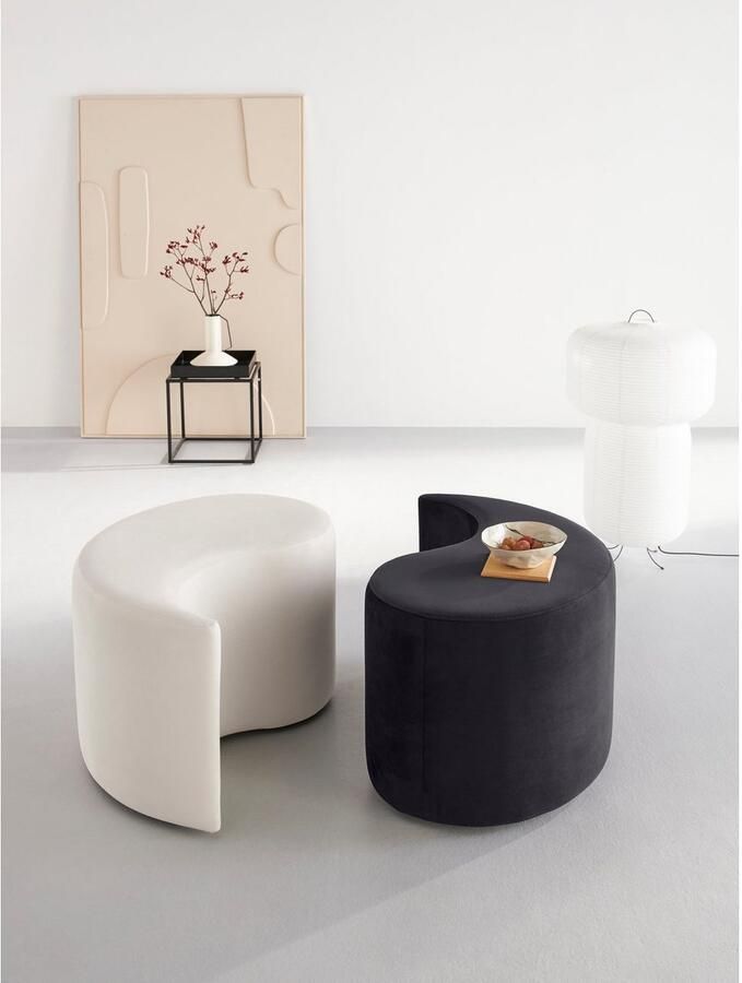 Home affaire Hocker Yin&Yang diameter 82 cm 2-delig afzonderlijk plaatsbaar of yin-yang-look - Foto 4