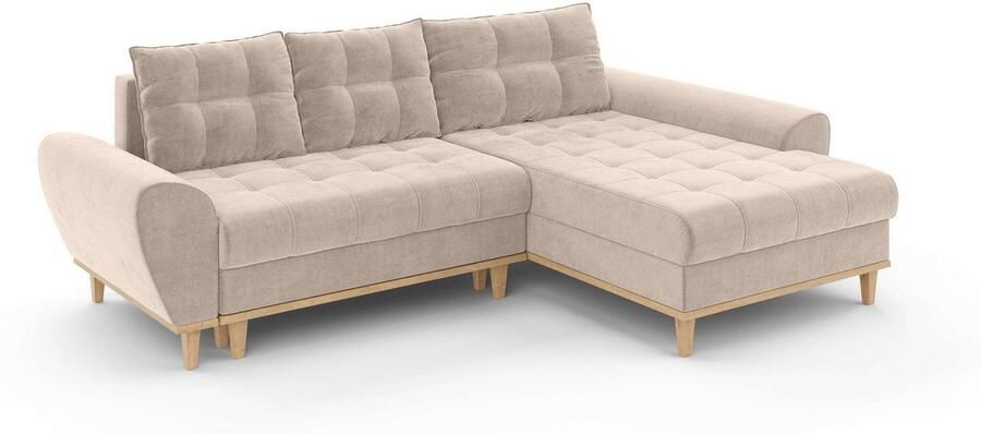 Home affaire Hoekbank Ahrdorf met bedfunctie en opbergruimte afmetingen: B H D 268 86 175 cm - Foto 6