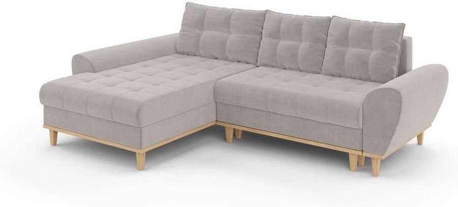 Home affaire Hoekbank Ahrdorf met bedfunctie en opbergruimte afmetingen: B H D 268 86 175 cm - Foto 6