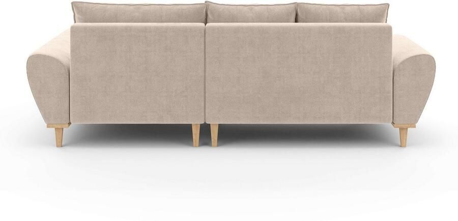 Home affaire Hoekbank Ahrdorf met bedfunctie en opbergruimte afmetingen: B H D 268 86 175 cm - Foto 5